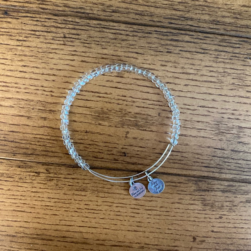 Alex and Ani Clear Beaded Bracelet
